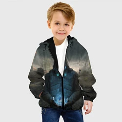 Куртка с капюшоном детская Сталкер2 Одиночка, цвет: 3D-черный — фото 2