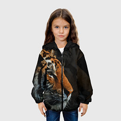Куртка с капюшоном детская АМУРСКИЙ ТИГР TIGER, цвет: 3D-черный — фото 2