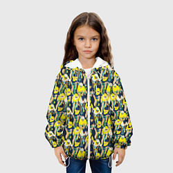 Куртка с капюшоном детская Велоспорт гонка, цвет: 3D-белый — фото 2