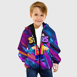 Куртка с капюшоном детская GROM ГРОМ BRAWL STARS БРАВЛ СТАРС, цвет: 3D-черный — фото 2