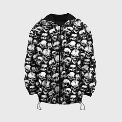 Куртка с капюшоном детская Screaming skulls, цвет: 3D-черный