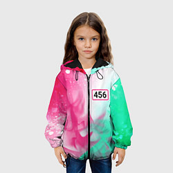 Куртка с капюшоном детская ИГРА В КАЛЬМАРА - 456 Огонь, цвет: 3D-черный — фото 2