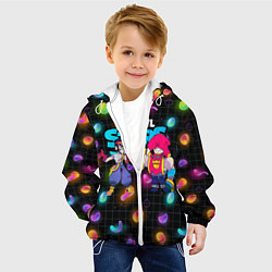 Куртка с капюшоном детская ФЭНГ И ГРОМ BRAWL STARSг, цвет: 3D-белый — фото 2