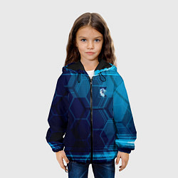 Куртка с капюшоном детская Z - Гордость Питера, цвет: 3D-черный — фото 2
