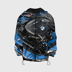 Куртка с капюшоном детская BMW Engine Twin Power Turbo, цвет: 3D-черный