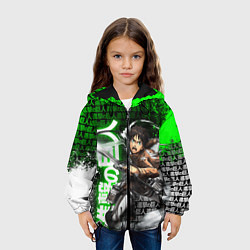 Куртка с капюшоном детская ЭРЕН ИЗ РАЗВЕДКОРПУСА АТАКУЕТ, цвет: 3D-черный — фото 2