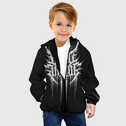 Куртка с капюшоном детская DEAD INSIDE, Сороконожка, цвет: 3D-черный — фото 2
