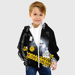 Куртка с капюшоном детская Цените мать Стиль, цвет: 3D-белый — фото 2