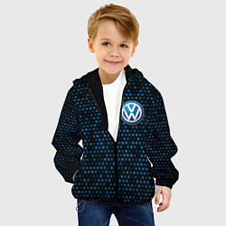 Куртка с капюшоном детская ФОЛЬКСВАГЕН - Звезды, цвет: 3D-черный — фото 2