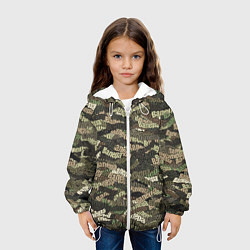 Куртка с капюшоном детская Именной камуфляж Валера, цвет: 3D-белый — фото 2