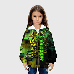 Куртка с капюшоном детская Minecraft, pattern 2022, цвет: 3D-белый — фото 2
