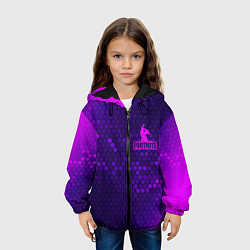 Куртка с капюшоном детская FORTNITE - ЛАМА Графика, цвет: 3D-черный — фото 2