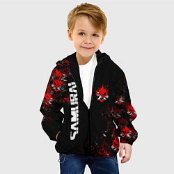Куртка с капюшоном детская КИБЕРПАНК 2077 SAMURAI CYBERPUNK 2077, цвет: 3D-черный — фото 2