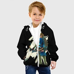 Куртка с капюшоном детская Линк с луком, цвет: 3D-белый — фото 2
