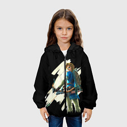 Куртка с капюшоном детская Линк с луком, цвет: 3D-черный — фото 2