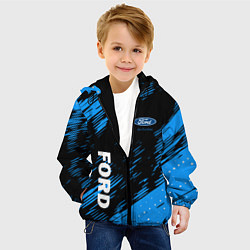 Куртка с капюшоном детская Форд , Ford, цвет: 3D-черный — фото 2