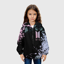 Куртка с капюшоном детская BTS класс, цвет: 3D-черный — фото 2