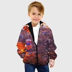 Куртка с капюшоном детская Невероятно Красивые Воздушные Шары!, цвет: 3D-черный — фото 2