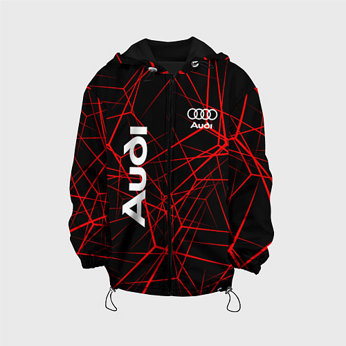Детская куртка Audi: Красные линии / 3D-Черный – фото 1