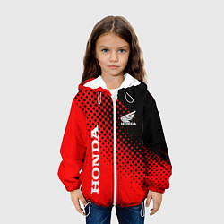 Куртка с капюшоном детская Honda texture, цвет: 3D-белый — фото 2
