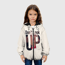 Куртка с капюшоном детская Dont look upНе смотри на вверх, цвет: 3D-черный — фото 2