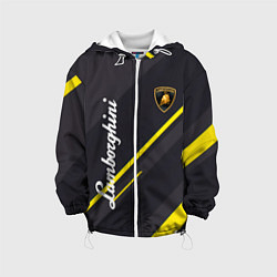 Куртка с капюшоном детская Lamborghini - Sport Geometry, цвет: 3D-белый