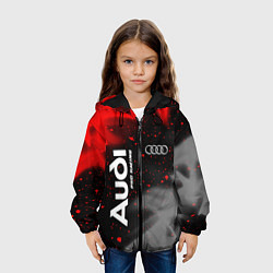 Куртка с капюшоном детская АУДИ Pro Racing Огонь, цвет: 3D-черный — фото 2