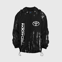 Куртка с капюшоном детская ТОЙОТА TRD 4X4 - Краски, цвет: 3D-черный