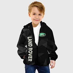 Куртка с капюшоном детская Land Rover геометрия, цвет: 3D-черный — фото 2