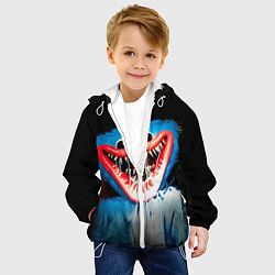 Куртка с капюшоном детская Зубастый Хаги Ваги Скример Паппи Плейтайм, цвет: 3D-белый — фото 2