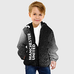 Куртка с капюшоном детская МАНЧЕСТЕР ЮНАЙТЕД Шум По вертикали, цвет: 3D-черный — фото 2