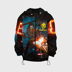 Куртка с капюшоном детская Cyberpunk 2077 Night city, цвет: 3D-черный