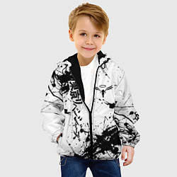 Куртка с капюшоном детская Токийские мстители Tokyo Revengers logo краска, цвет: 3D-черный — фото 2