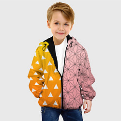 Куртка с капюшоном детская ЗЕНИТЦУ НЕЗУКО КЛИНОК РАССЕКАЮЩИЙ ДЕМОНОВ, цвет: 3D-черный — фото 2