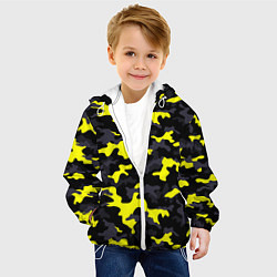 Куртка с капюшоном детская Black Camo, цвет: 3D-белый — фото 2