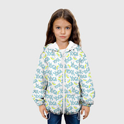 Куртка с капюшоном детская YOGA лотос, цвет: 3D-белый — фото 2