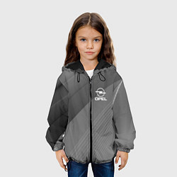 Куртка с капюшоном детская OPEL abstraction, цвет: 3D-черный — фото 2