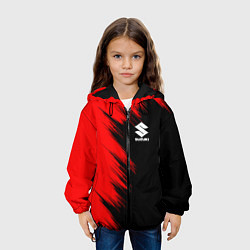Куртка с капюшоном детская SUZUKI sport, цвет: 3D-черный — фото 2