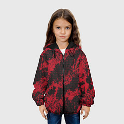 Куртка с капюшоном детская КРАСНАЯ ГРЯЗЬ RED GRUNGE, цвет: 3D-черный — фото 2