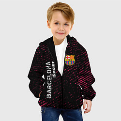 Куртка с капюшоном детская БАРСЕЛОНА Barcelona Sport - Потертости, цвет: 3D-черный — фото 2