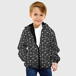 Куртка с капюшоном детская SPACE, цвет: 3D-черный — фото 2
