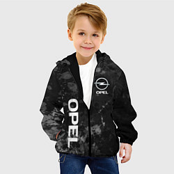 Куртка с капюшоном детская OPEL ОПЕЛЬ СЕРЫЙ ФОН, цвет: 3D-черный — фото 2