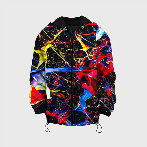 Детская куртка Импрессионизм Vanguard neon pattern / 3D-Черный – фото 1