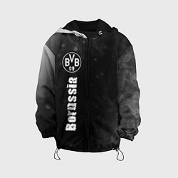 Куртка с капюшоном детская БОРУССИЯ Borussia Пламя, цвет: 3D-черный
