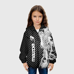 Куртка с капюшоном детская MAZDA 3 Огонь По вертикали, цвет: 3D-черный — фото 2