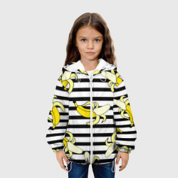 Куртка с капюшоном детская Banana pattern Summer, цвет: 3D-белый — фото 2