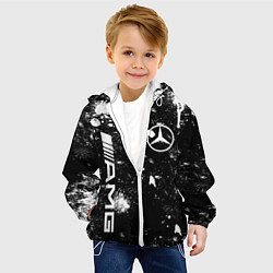 Куртка с капюшоном детская МЕРСЕДЕС БЕНЗ MERCEDES, цвет: 3D-белый — фото 2