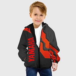 Куртка с капюшоном детская YAMAHA ЯМАХА - БРОНЯ, цвет: 3D-черный — фото 2