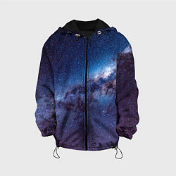 Куртка с капюшоном детская Космос просто космос!, цвет: 3D-черный