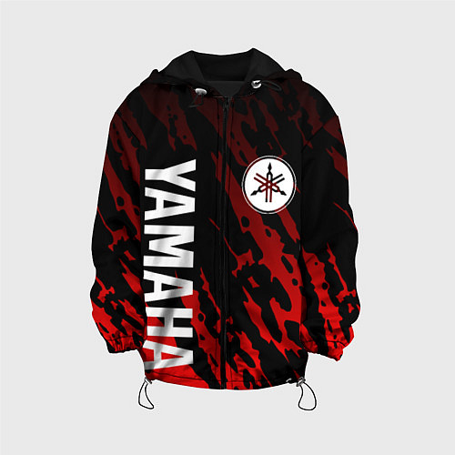 Детская куртка Yamaha - Красные пятна / 3D-Черный – фото 1